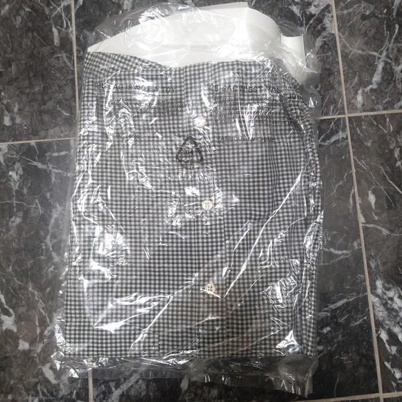 💚 2/$35 NWT Tabi long sleeve dress shirt - black white checkered - Picture 5 of 5